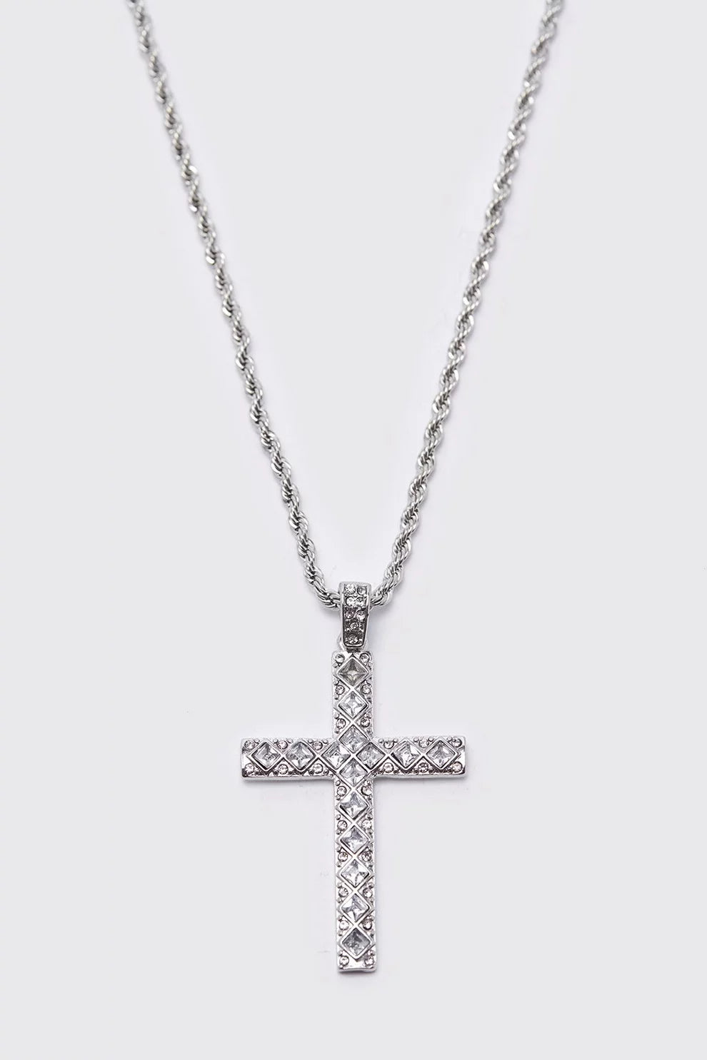 Leo | Kette mit Kreuz-Anhänger und Strass